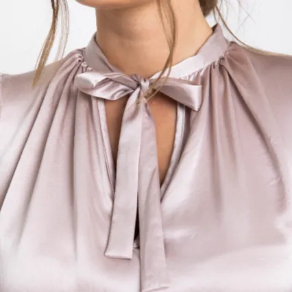Lisa Brown Lyda V Neck Blouse