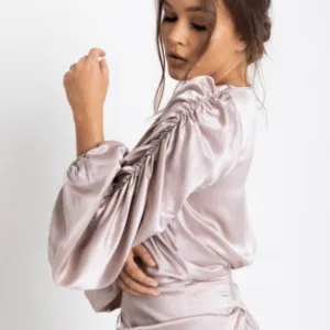 Lisa Brown Lyda V Neck Blouse