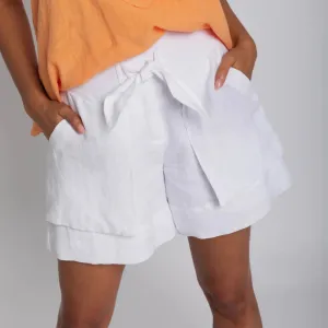 Lisa Brown Tiff Linen Shorts