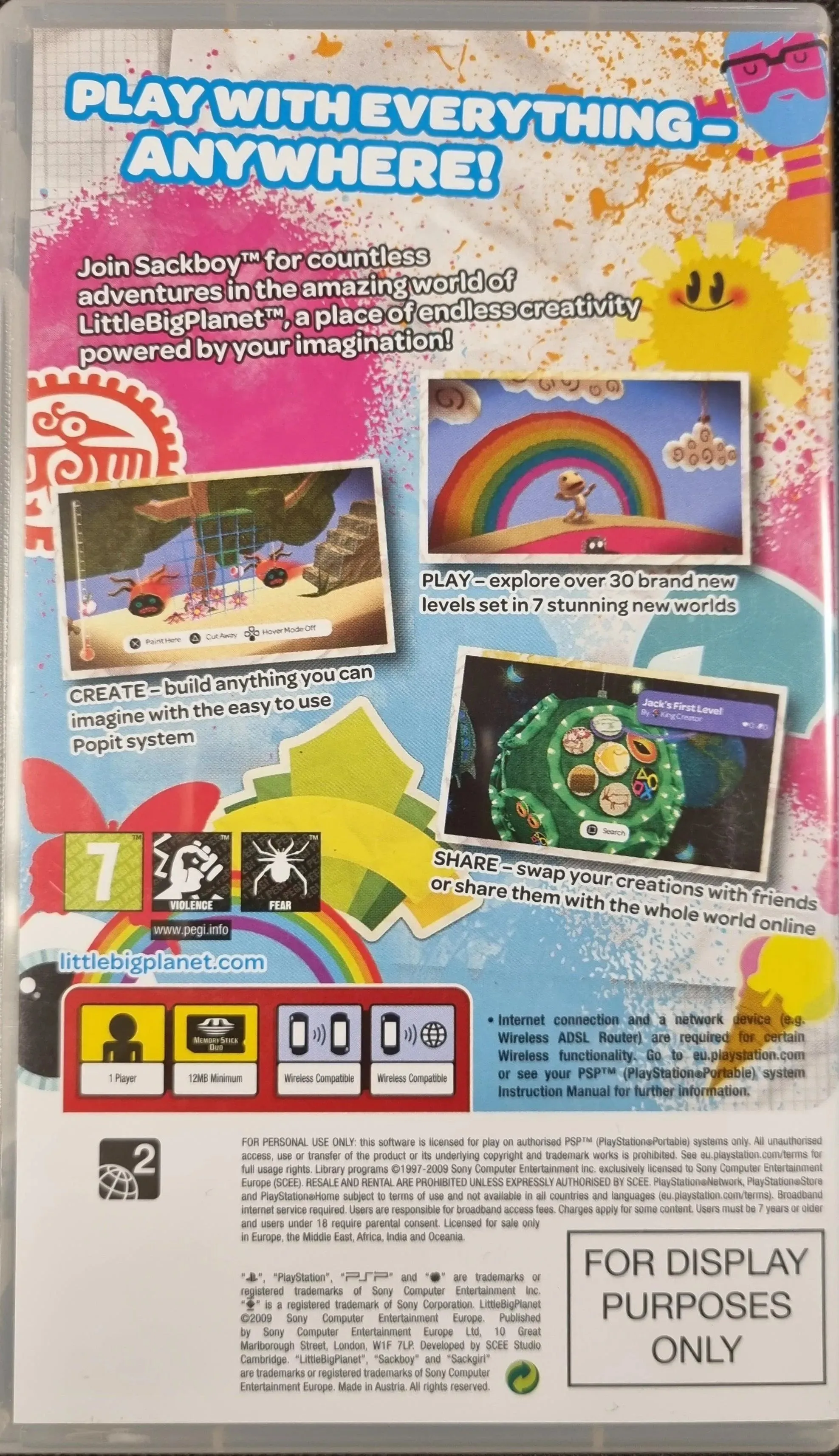LittleBigPlanet (Display Purpose Only, u. manual)