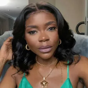 Long black fashion wig