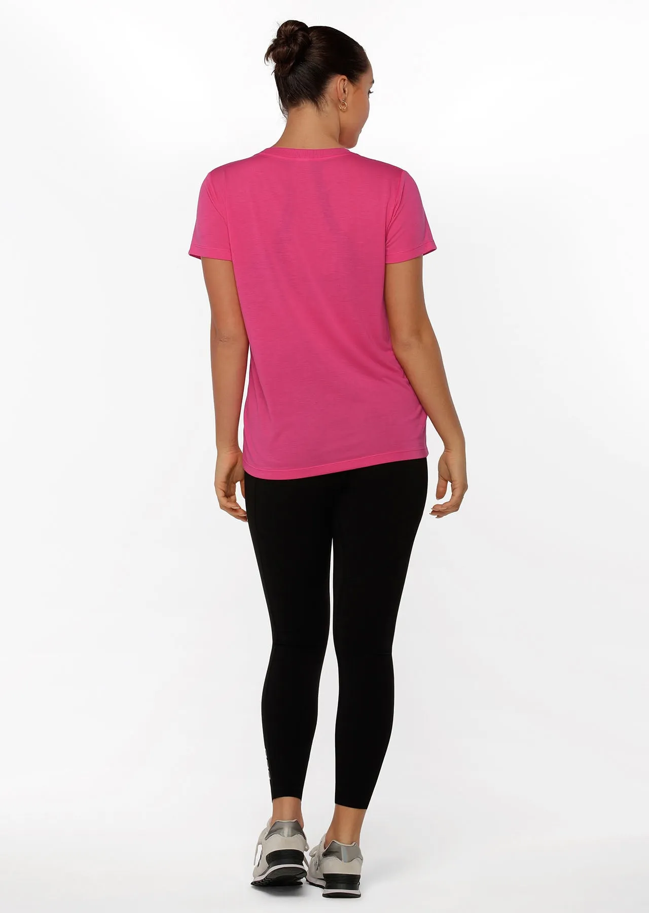 Lorna Jane Lotus T-Shirt - Babin Pink