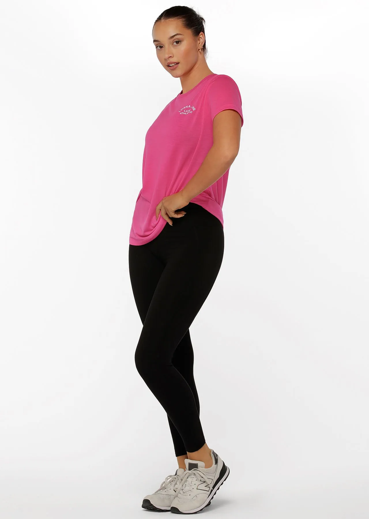 Lorna Jane Lotus T-Shirt - Babin Pink