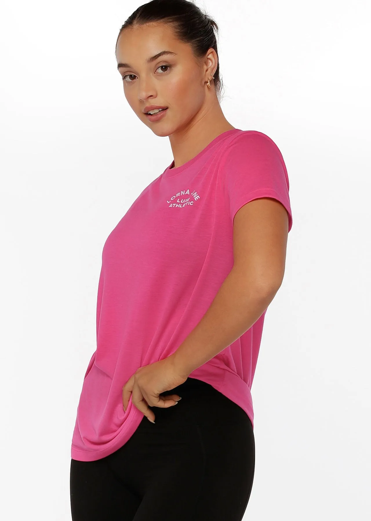 Lorna Jane Lotus T-Shirt - Babin Pink