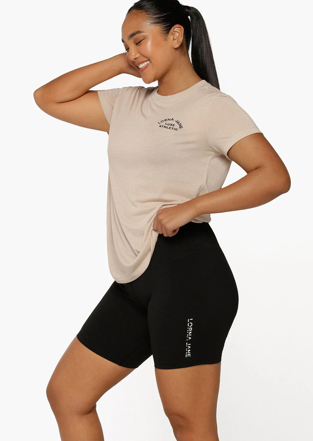 Lorna Jane Lotus T-Shirt - Off White
