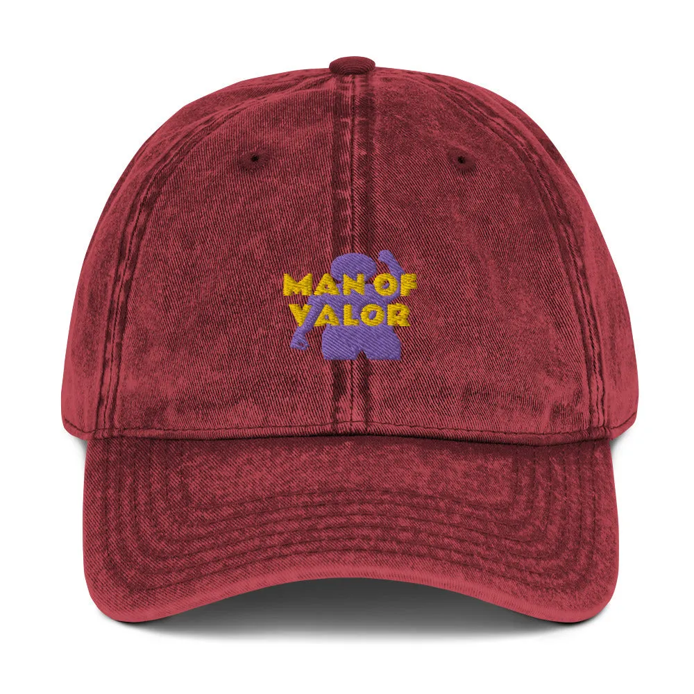 Man of Valor Vintage Cotton Twill Cap