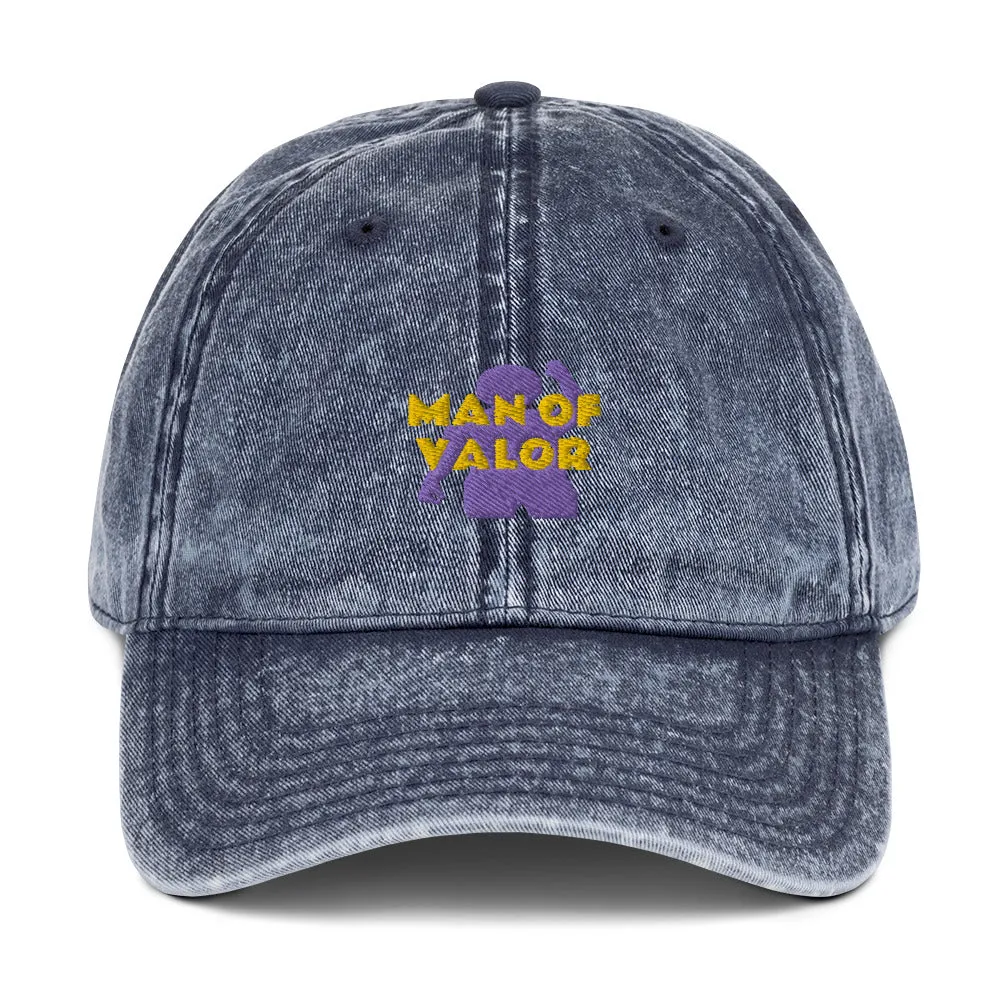 Man of Valor Vintage Cotton Twill Cap