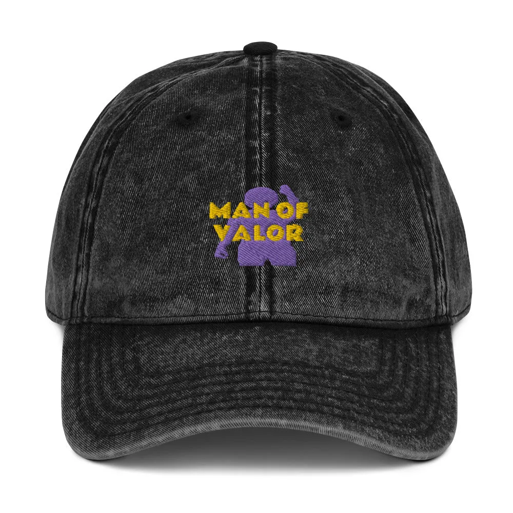Man of Valor Vintage Cotton Twill Cap