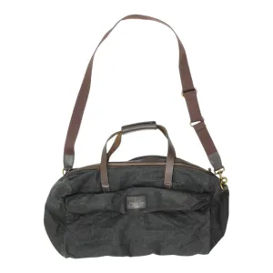 Massimo Dutti Mens Grey Travel Bag | Vintage High End Designer Duffle Bag VTG