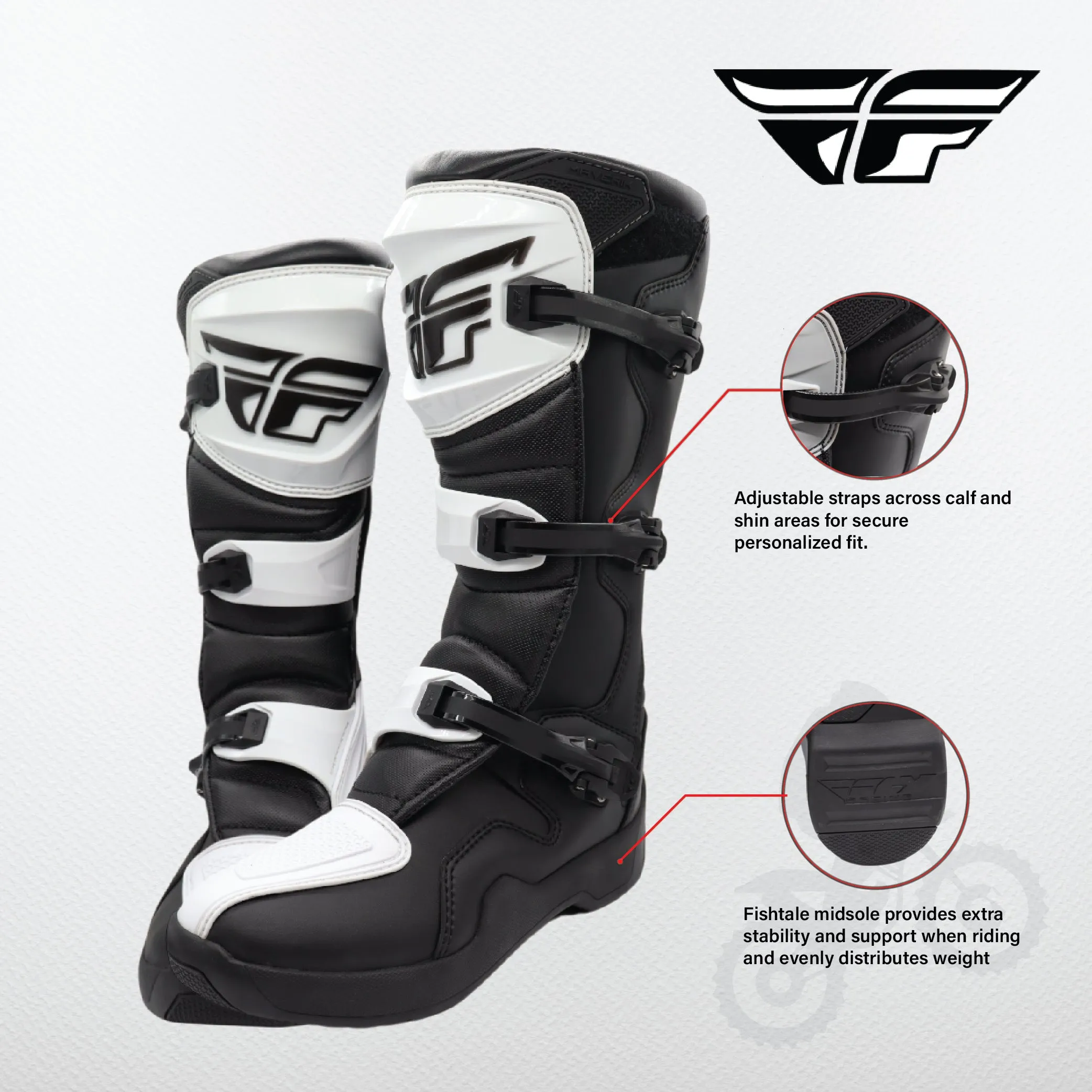 MAVERIK LT BOOT WHITE/BLACK SZ 10