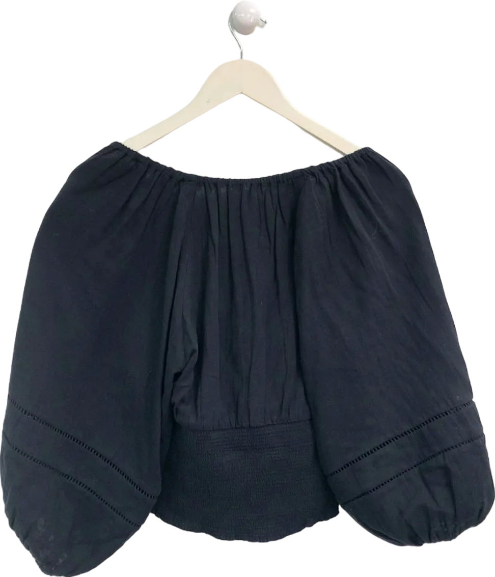 ME EM Black Off-Shoulder Blouse UK 12