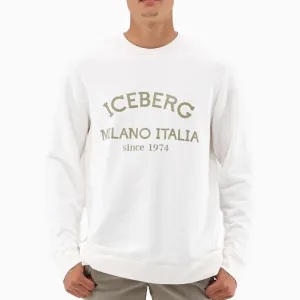 Men's Crew Neck Sweatshirt With Institutional Logo