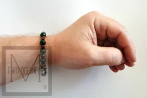 Men's Irish Classic Green Jade Bracelet