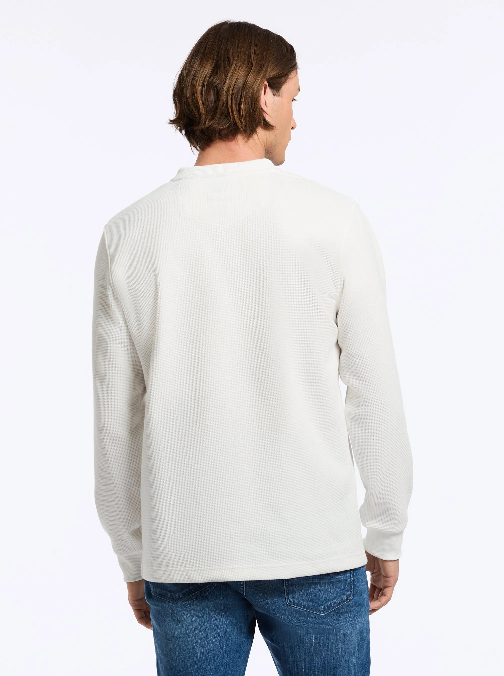MESSI HENLEY LONG SLEEVE KNIT SHIRT