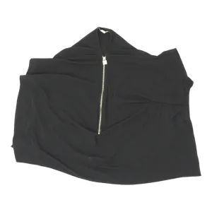 Michael Kors Sleeveless Blouse | Vintage Womens Black High End Designer Zip Up