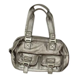 Michael Kors Womens Grey Top Handel Handbag | Vintage High End Designer Purse