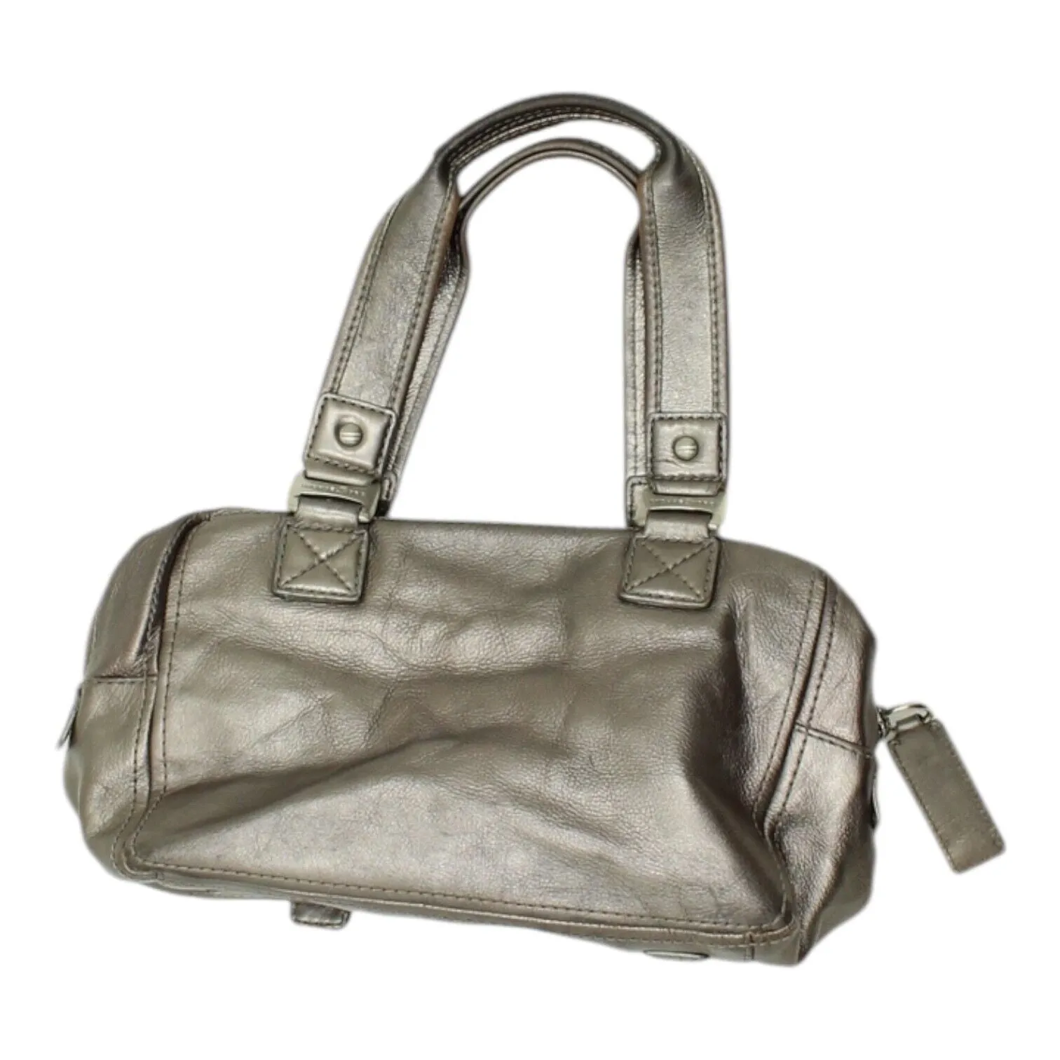 Michael Kors Womens Grey Top Handel Handbag | Vintage High End Designer Purse