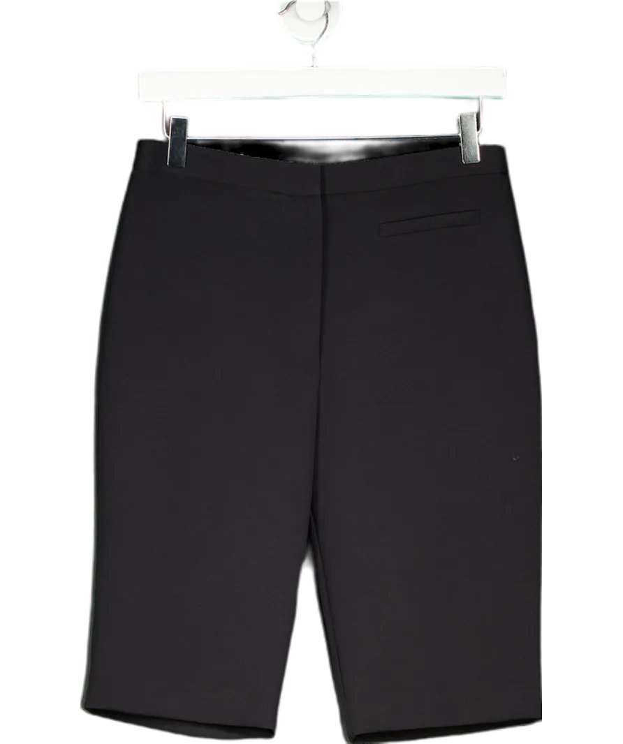 Milly New York Black longline shorts UK 8