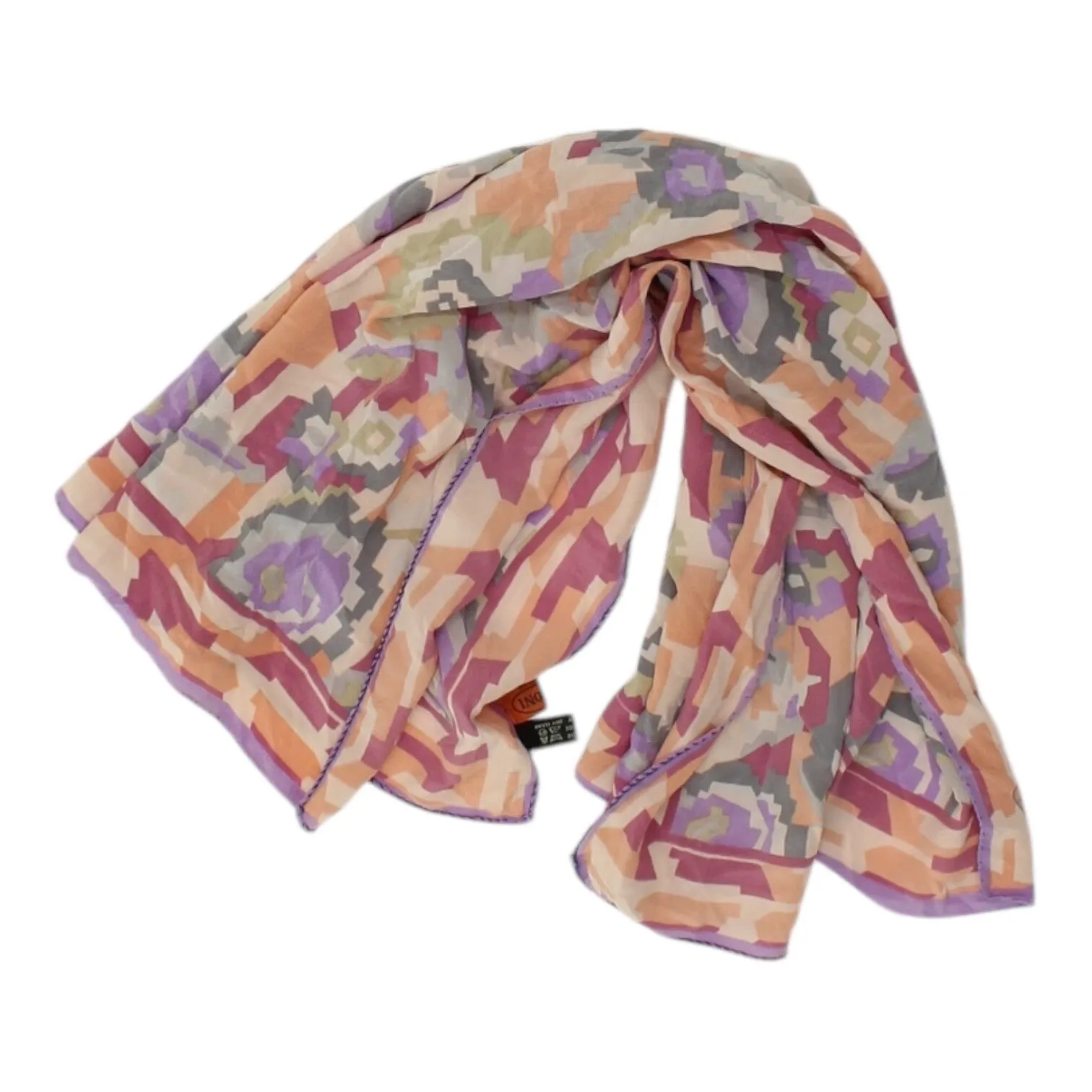 Missoni Patterned Silk Scarf | Vintage Womens Mens Foulard High End Designer VTG
