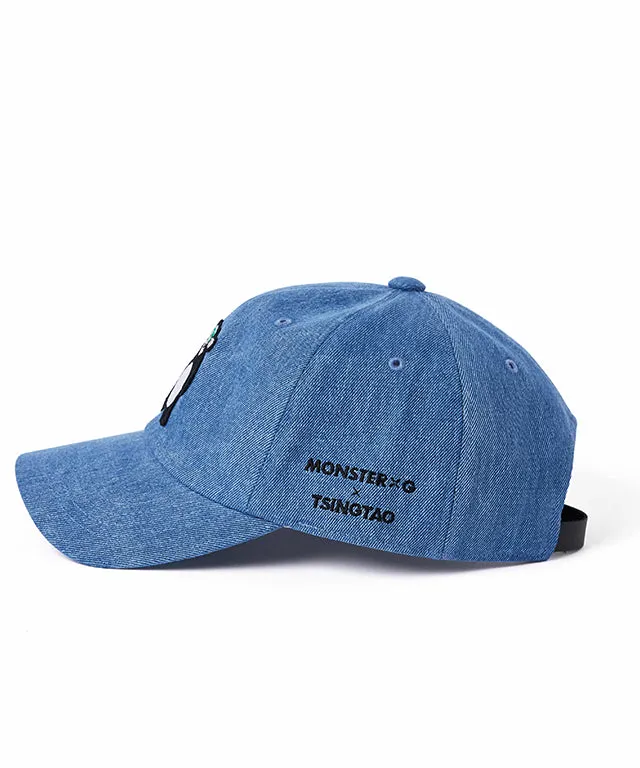 Monster G Golf & Daily Monster Magazine X Tsingtao Character Tao Collaboration Ball Cap Denim