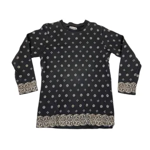 Moschino Womens Patterned Sweatshirt | Vintage High End Designer Grey Jumper