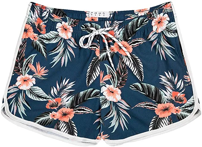 New APTRO Women's Casual Swim Shorts Beach Swimwear Quick Dry Elastic Waist Board Shorts, Sz L!