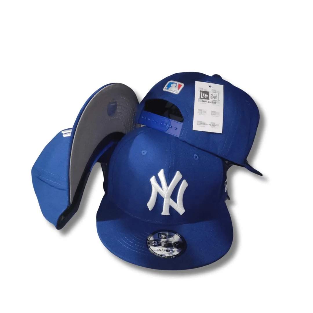 New York Yankees Royal Blue with White Embroidered Logo - Snapback Cap