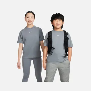 Nike Multi Big Kids' (Boys') Dri-FIT Training Top -Smoke Grey/White