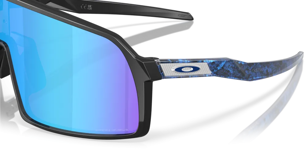 Oakley Sutro S Fathom Collection Sport Sunglasses (Matte Black/Prizm Sapphire)