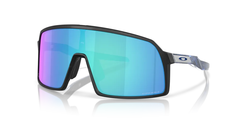 Oakley Sutro S Fathom Collection Sport Sunglasses (Matte Black/Prizm Sapphire)