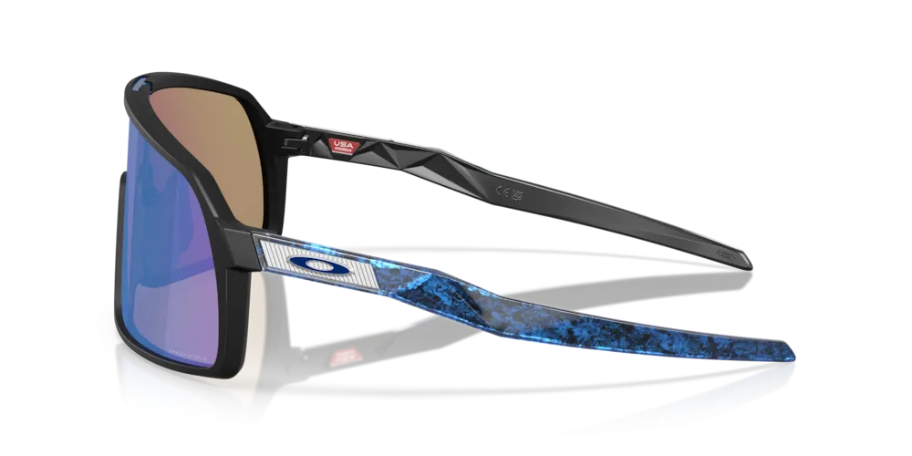 Oakley Sutro S Fathom Collection Sport Sunglasses (Matte Black/Prizm Sapphire)