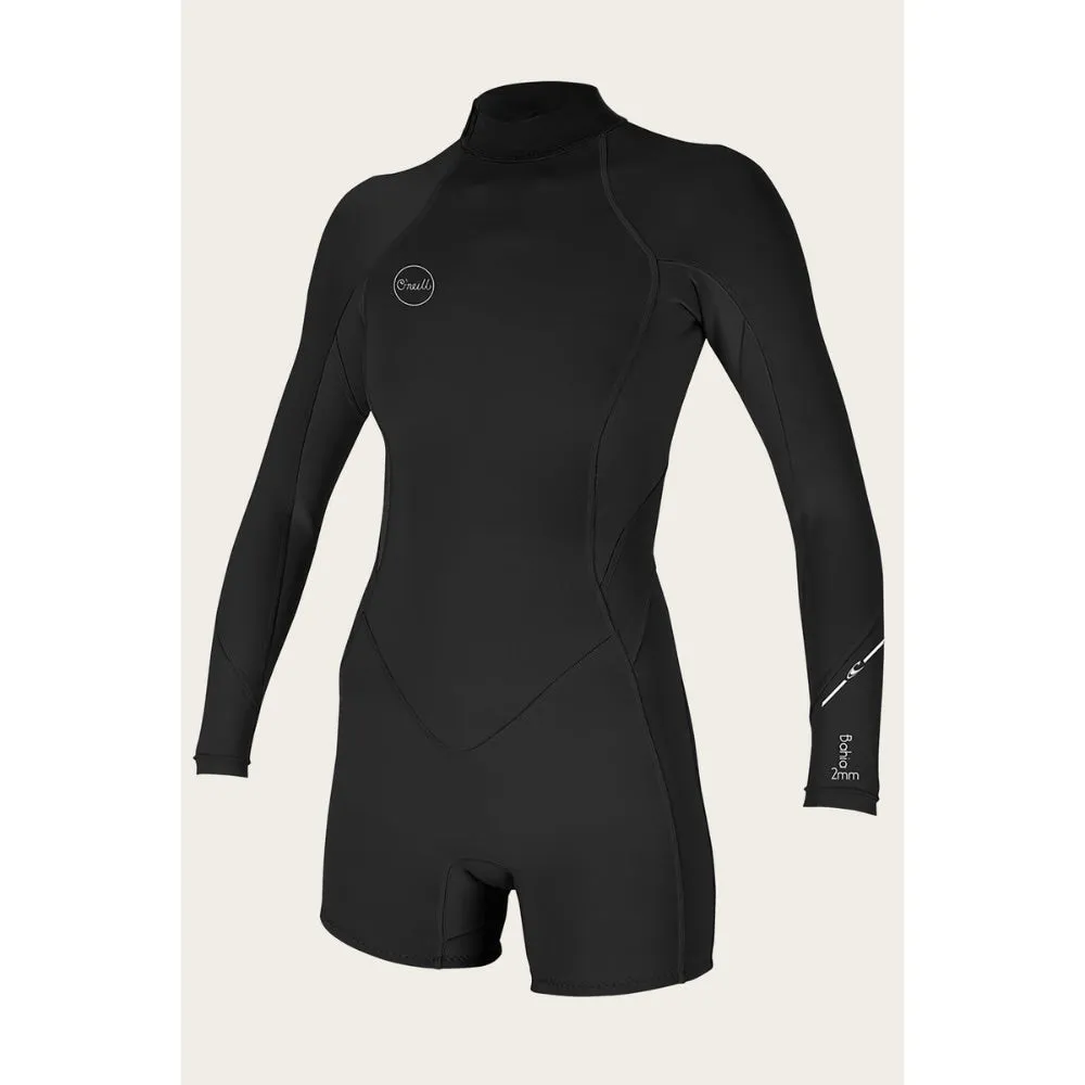 O'NEILL WMS BAHIA 2/1MM BACK ZIP BLACK
