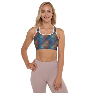 Padded Sports Bra - Nebular Nexus