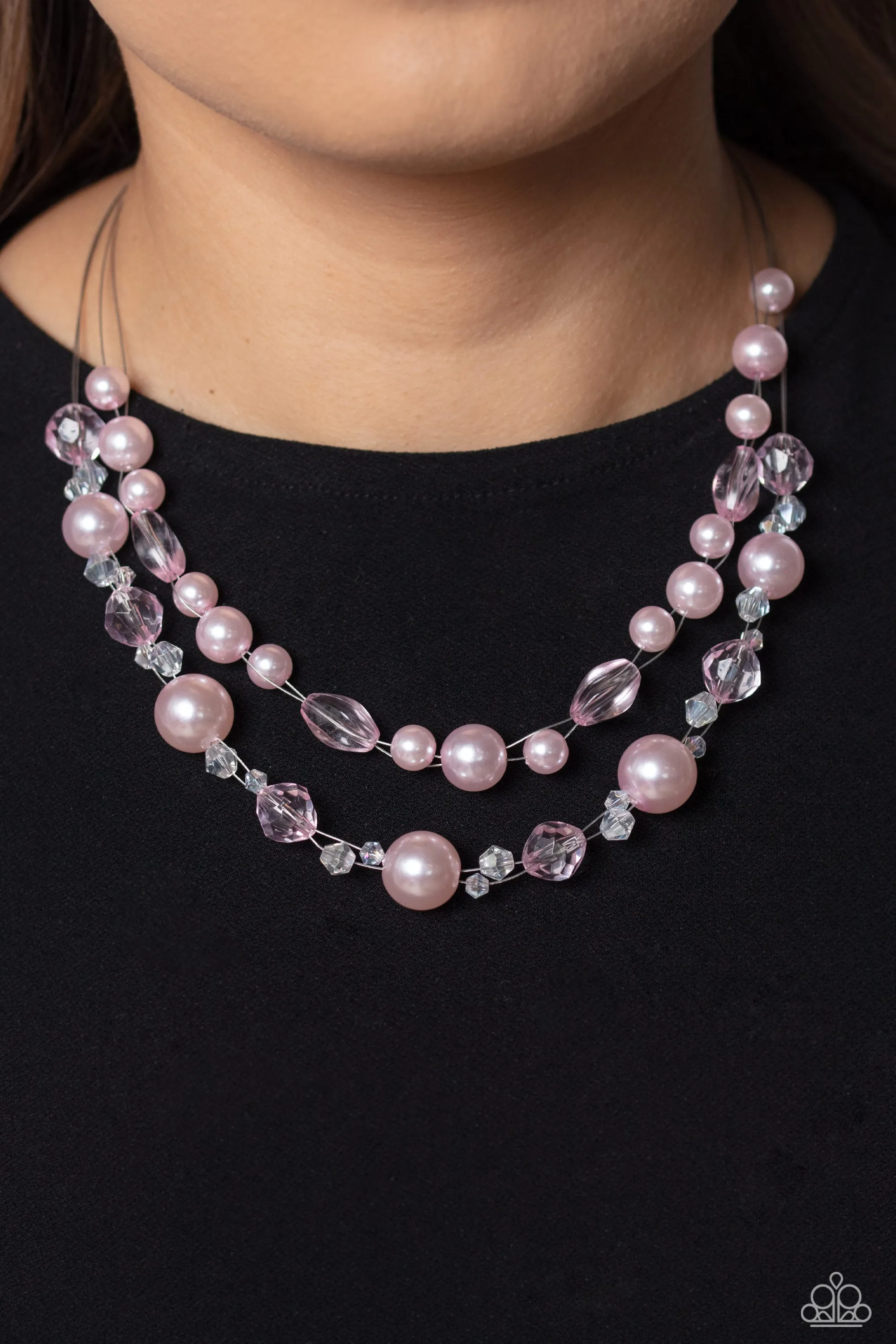 Parisian Pearls - Pink Necklace Set