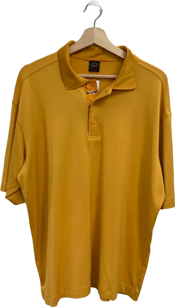 Paul & Shark Yellow Microclima Polo Shirt UK L
