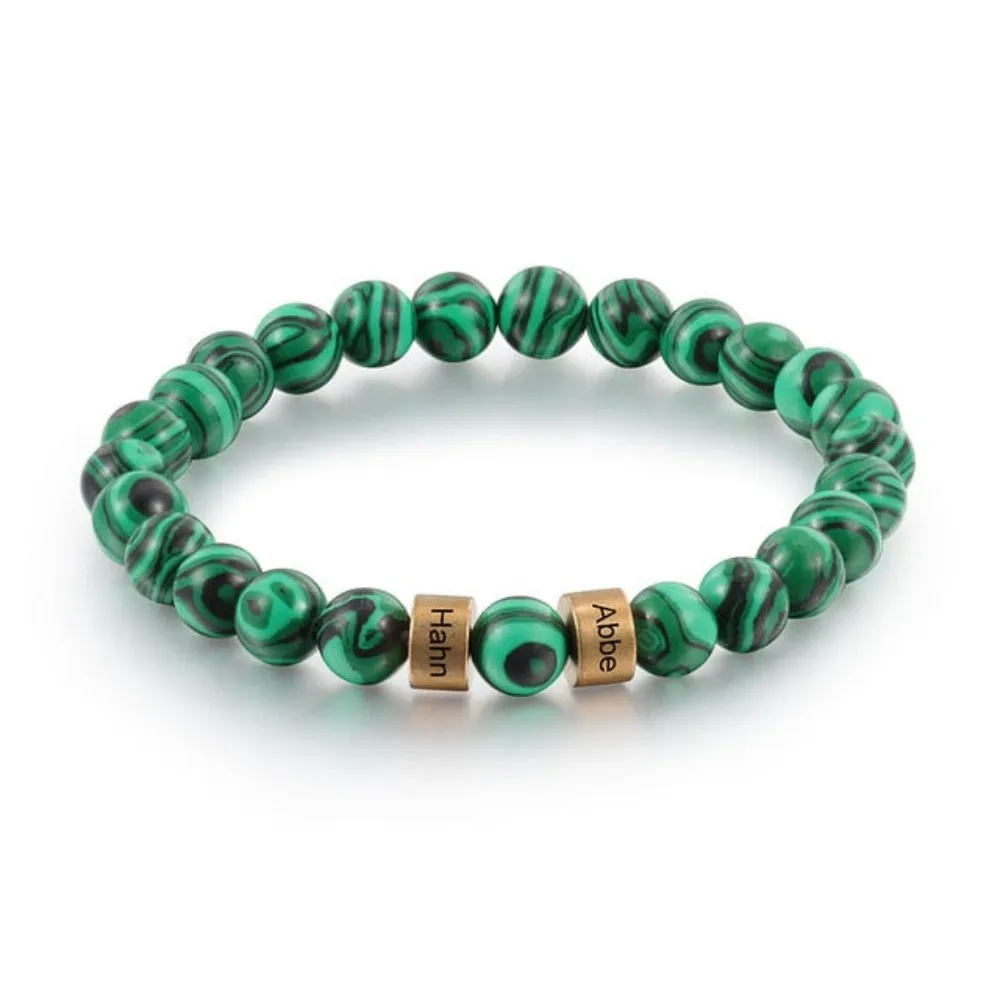 Personalized 2 Namea Engraving Bracelet For Men