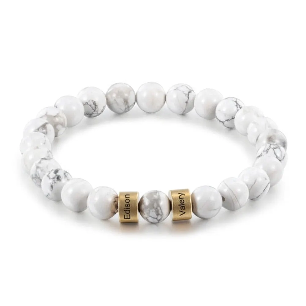 Personalized 2 Namea Engraving Bracelet For Men
