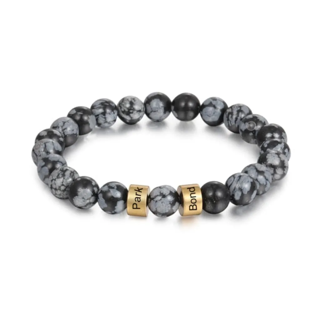 Personalized 2 Namea Engraving Bracelet For Men