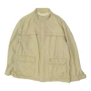 Pierre Cardin Mens Beige Bomber Jacket | Vintage High End Designer VTG