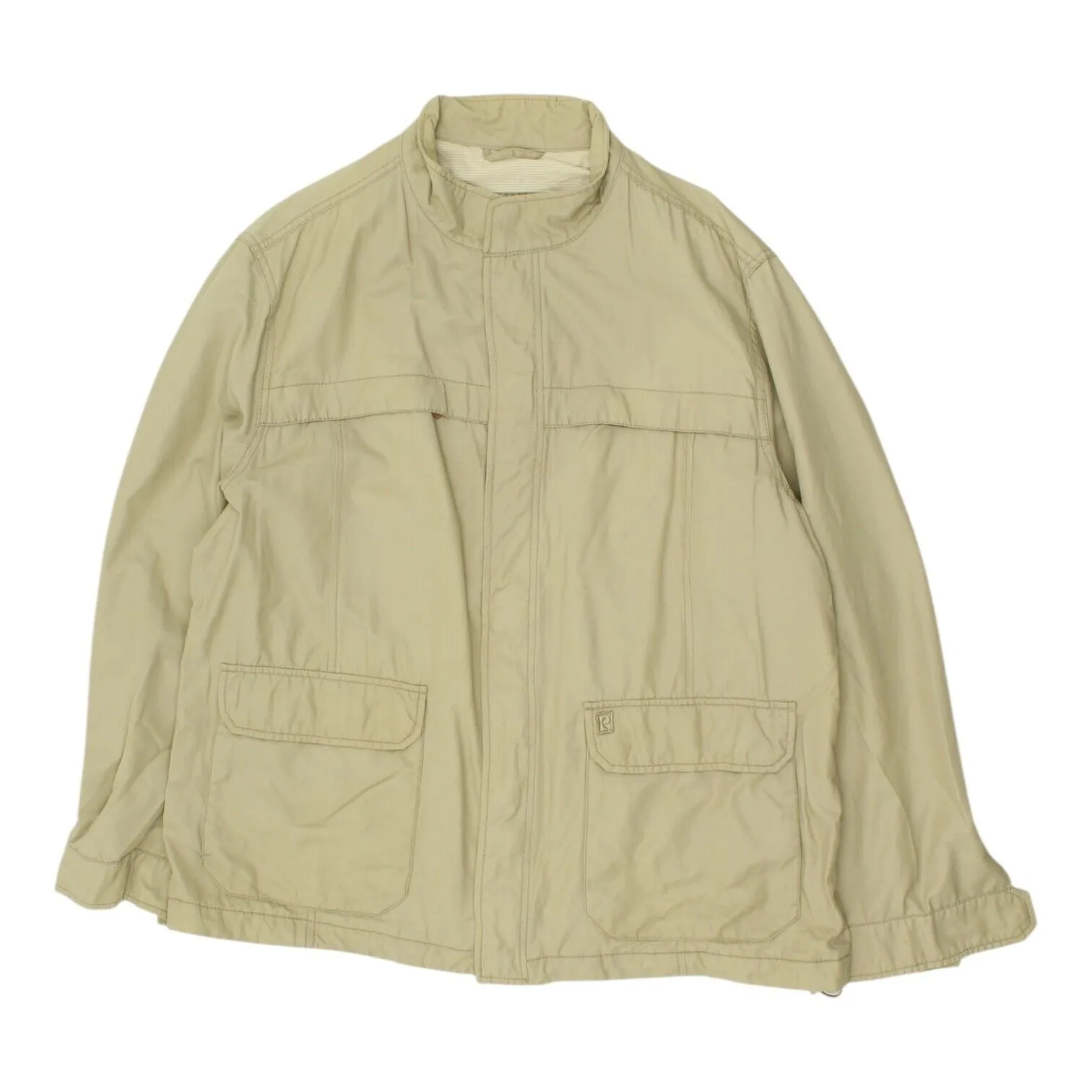 Pierre Cardin Mens Beige Bomber Jacket | Vintage High End Designer VTG