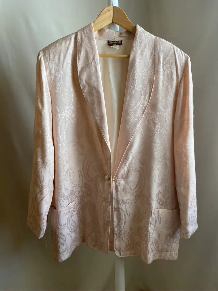 Pink Damask Blazer