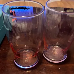 Pink Glasses -Medium - set of 2