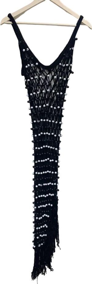 Pitusa Black Net Dress One Size