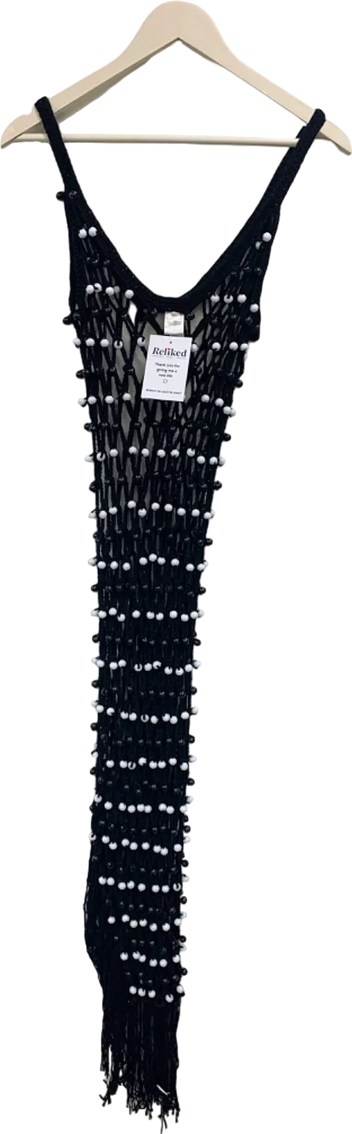 Pitusa Black Net Dress One Size