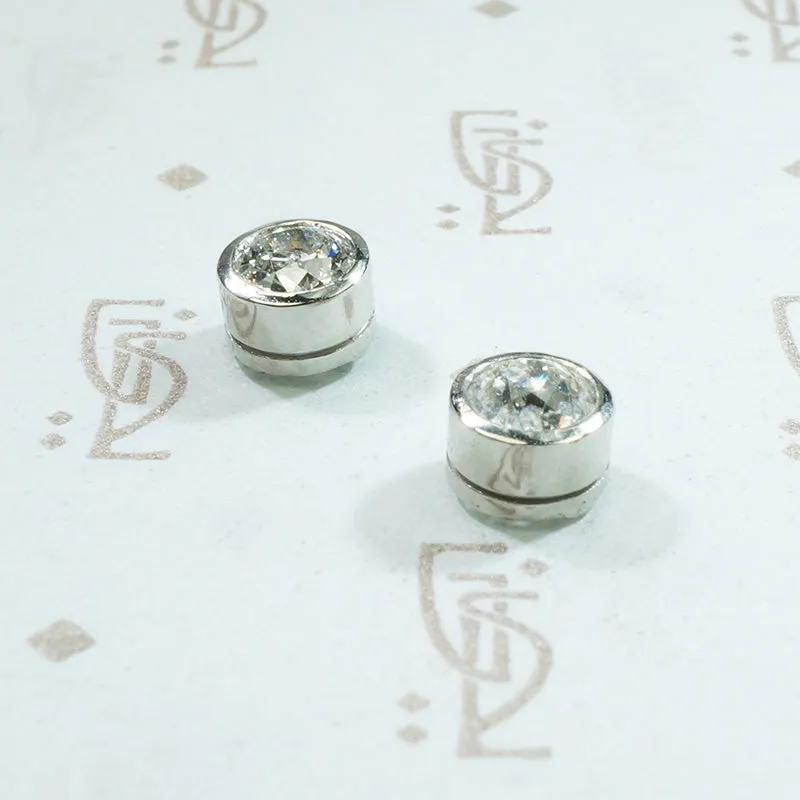 Platinum Bezel OEC Diamond Studs