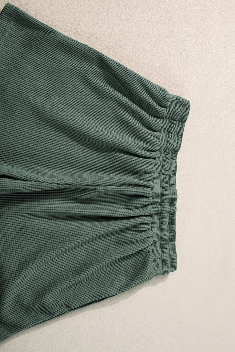 Pocket Tank and Drawstring Shorts Set