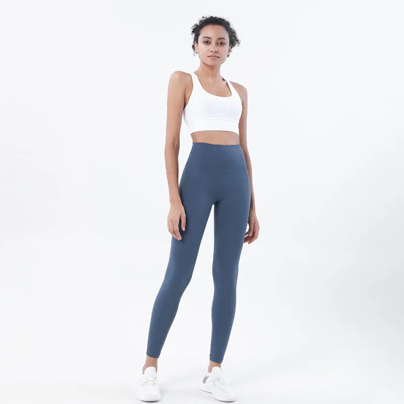 Premium Women's Yoga Set – Breathable Tracksuit for Fitness, Running, and Outdoor Sports – High-Waisted Leggings & Sports Bra, Comfortable & Elastic, Nylon-Spandex Blend, Removable Chest Pads, Invisible Waist Pocket
