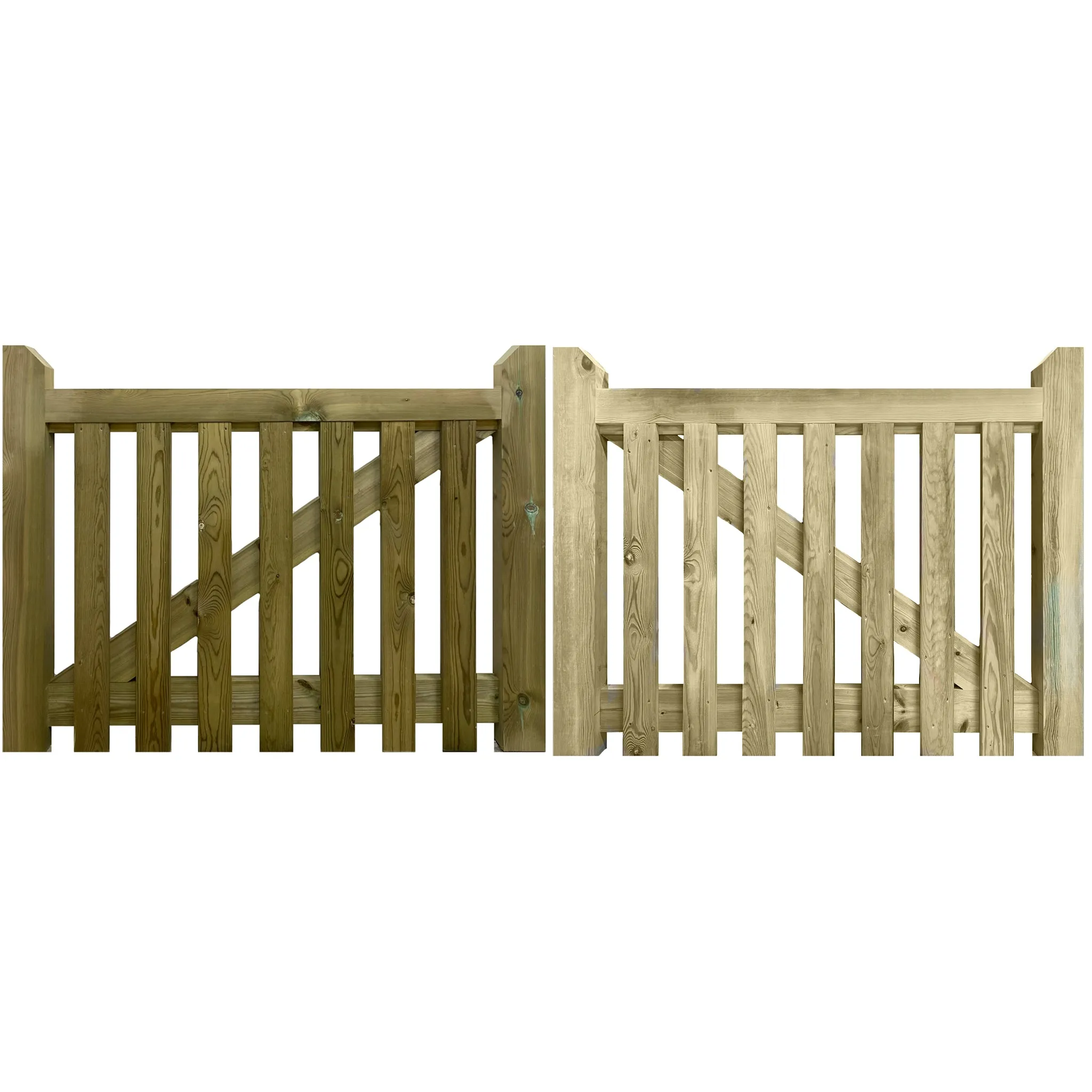 Pressure Treated Salcombe Mortise & Tenon Gates (Pair)