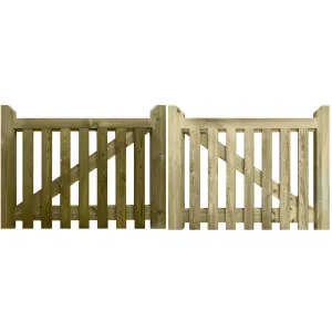 Pressure Treated Salcombe Mortise & Tenon Gates (Pair)