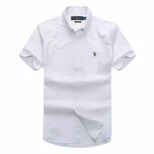 PRL Camp Collar Short Sleeve Shirt-Ash